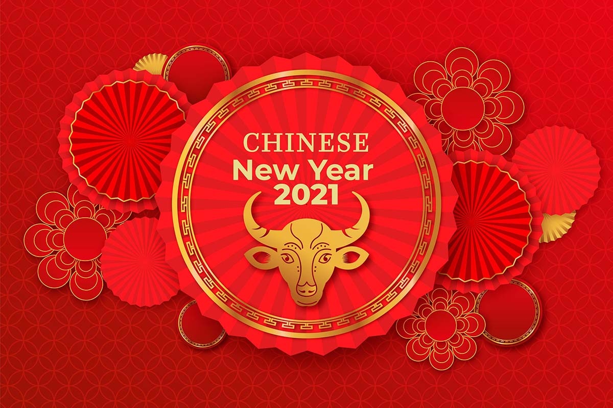 红金2021年牛年年会背景矢量源文件chinese-new-year-2021