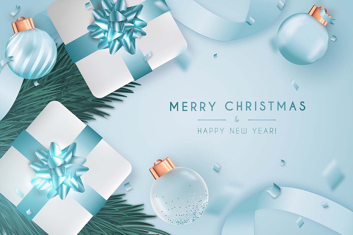 设计矢量优雅圣诞快乐和新年贺卡elegant-merry-christmas-new-year-card-with-pantone-design