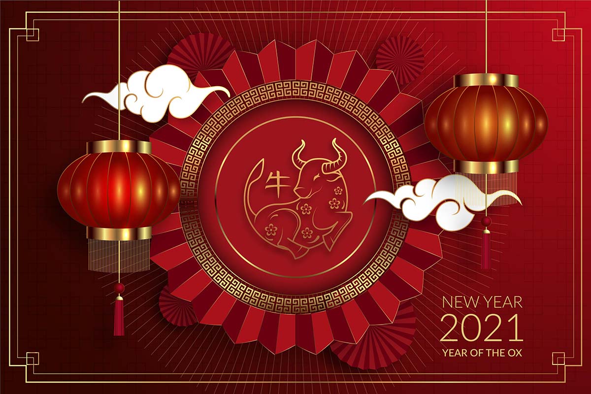 新年牛年春节golden-chinese-new-year-2021