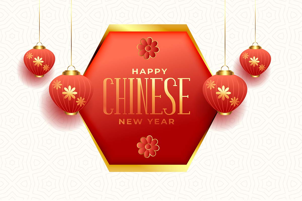 农历新年快乐与传统灯笼矢量happy-chinese-new-year-with-traditional-lanterns