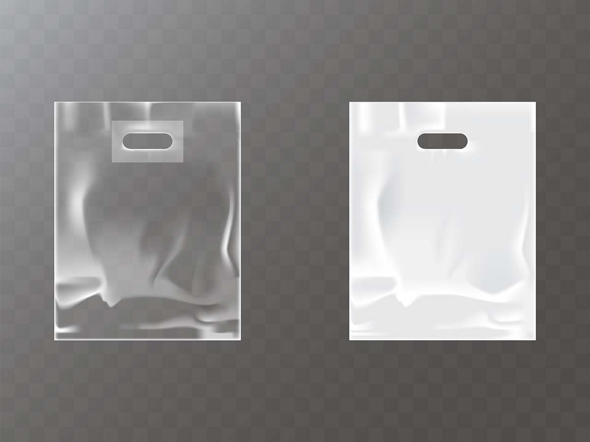 透明和白色的塑料或铝箔袋带挂孔矢量transparent-white-plastic-foil-bag-with-hang-hole