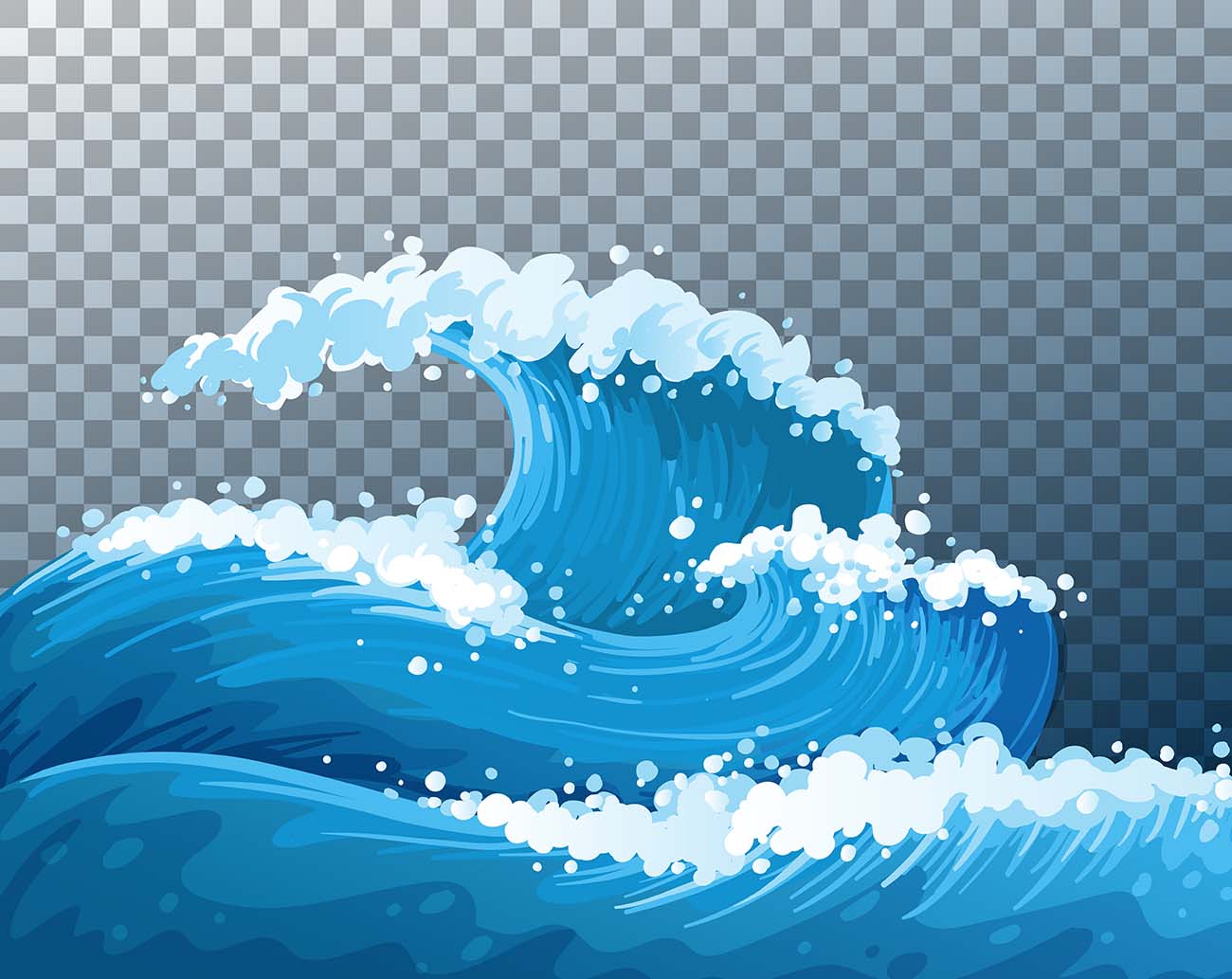 海巨浪透明背景矢量源文件-设计素材-素材魔盒网—免费素材下载