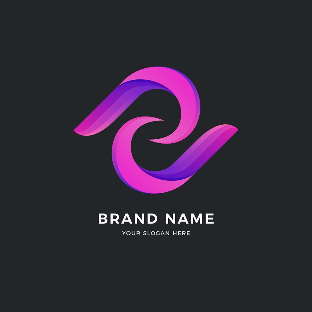 抽象徽标模板渐变样式