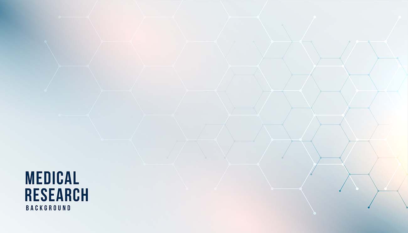 医疗保健背景与六角形矢量