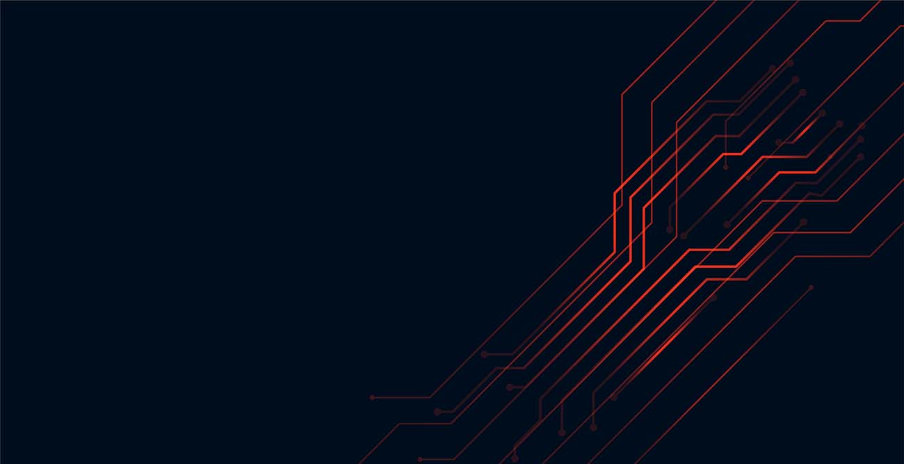 数字红色电路线科技智能AI技术背景设计矢量源文件